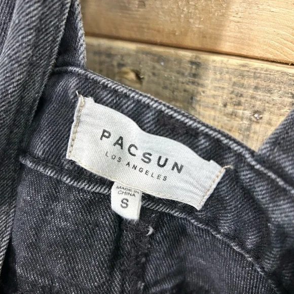 Pacsun Black Jean Jumper Women’s Small - Picture 3 of 6